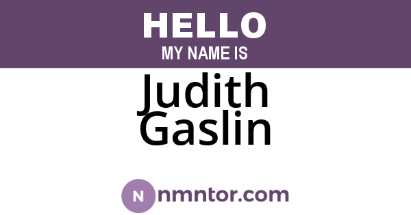 Judith Gaslin