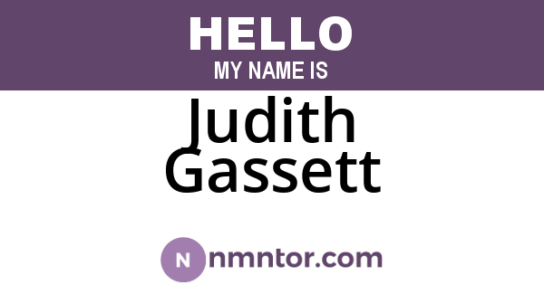 Judith Gassett