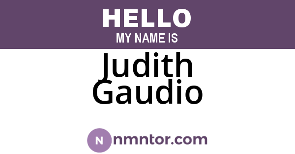 Judith Gaudio