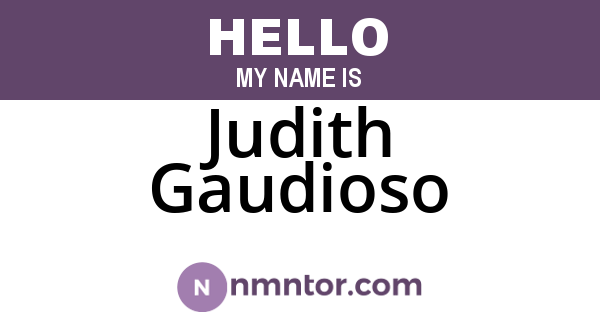 Judith Gaudioso