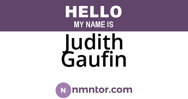 Judith Gaufin