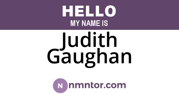 Judith Gaughan