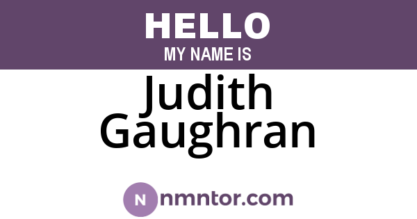 Judith Gaughran