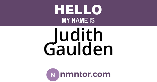 Judith Gaulden