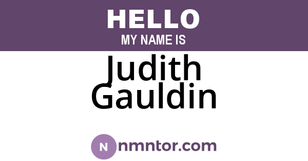 Judith Gauldin