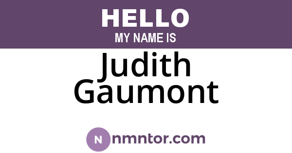 Judith Gaumont