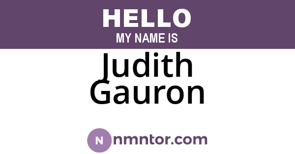 Judith Gauron