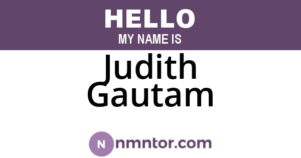 Judith Gautam