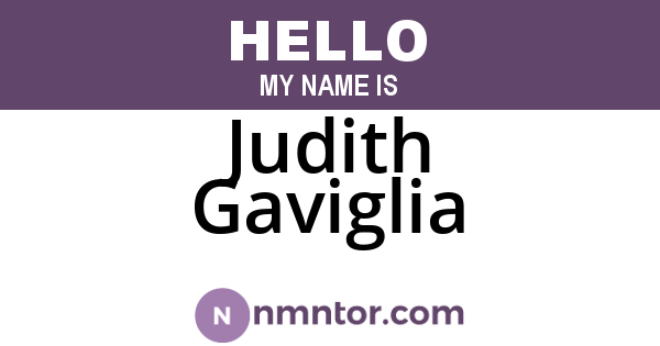Judith Gaviglia