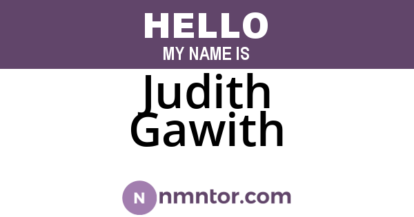 Judith Gawith