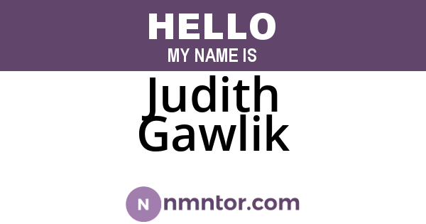 Judith Gawlik