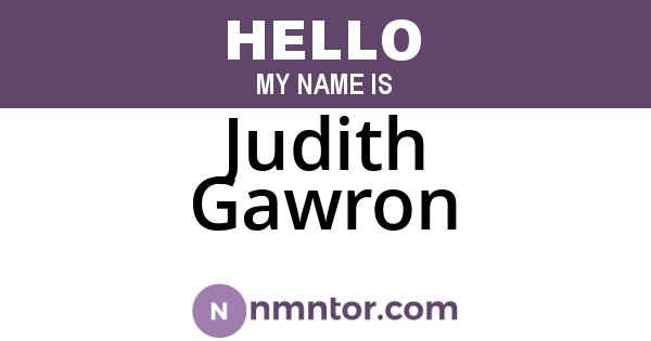 Judith Gawron