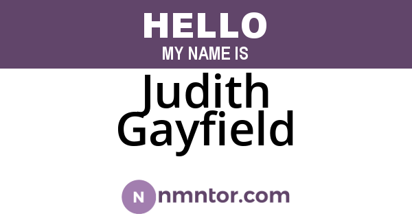 Judith Gayfield