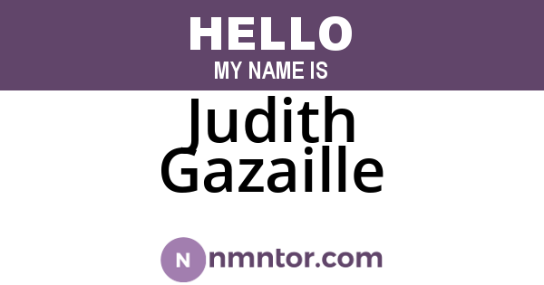 Judith Gazaille