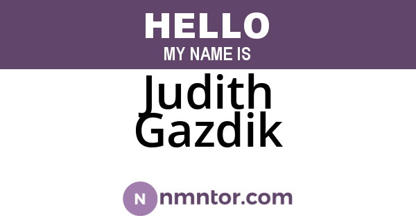 Judith Gazdik