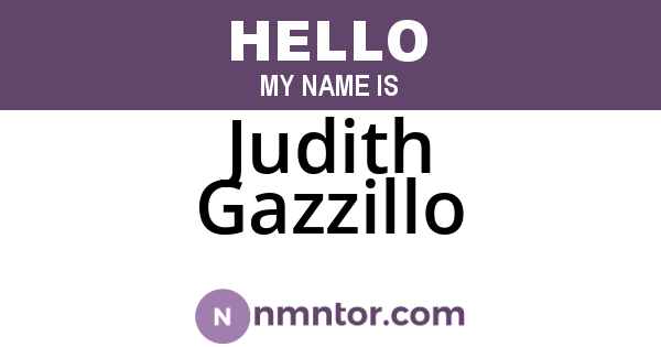 Judith Gazzillo