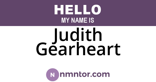 Judith Gearheart