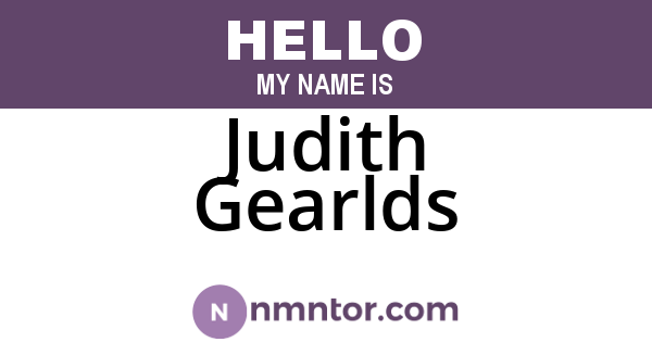 Judith Gearlds