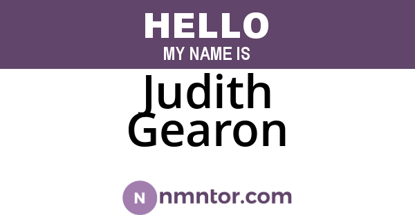 Judith Gearon