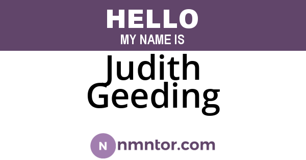 Judith Geeding