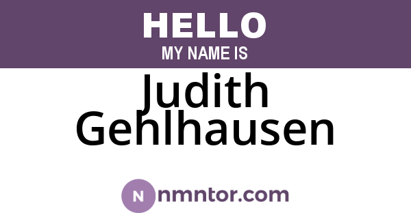 Judith Gehlhausen