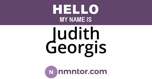 Judith Georgis