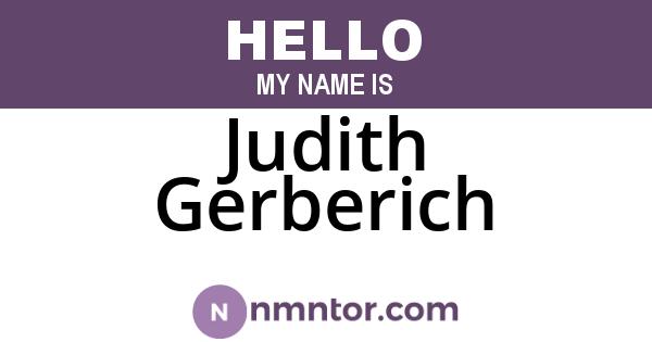 Judith Gerberich