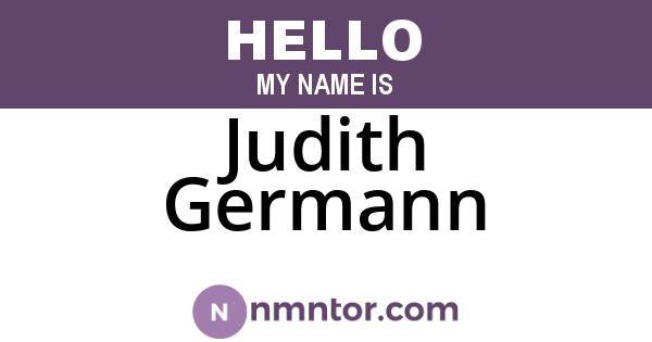 Judith Germann