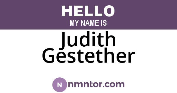 Judith Gestether