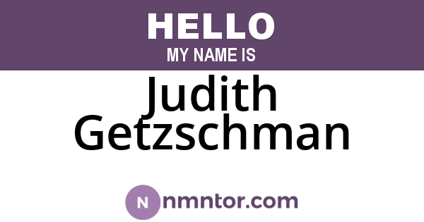 Judith Getzschman