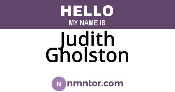 Judith Gholston