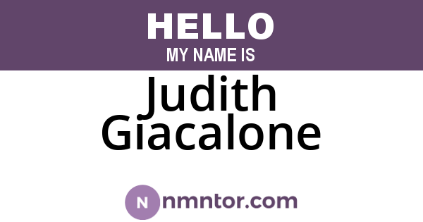 Judith Giacalone