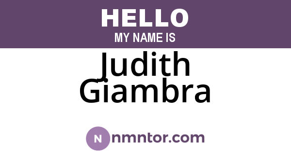 Judith Giambra