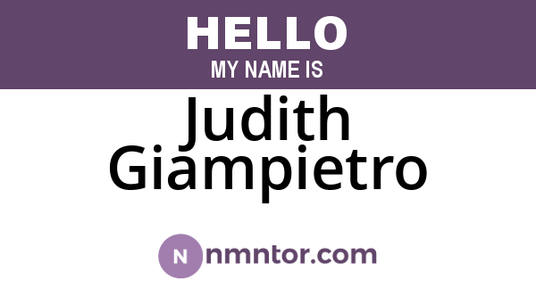 Judith Giampietro