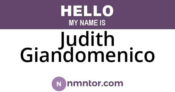 Judith Giandomenico