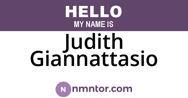 Judith Giannattasio