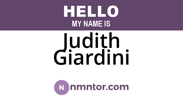 Judith Giardini