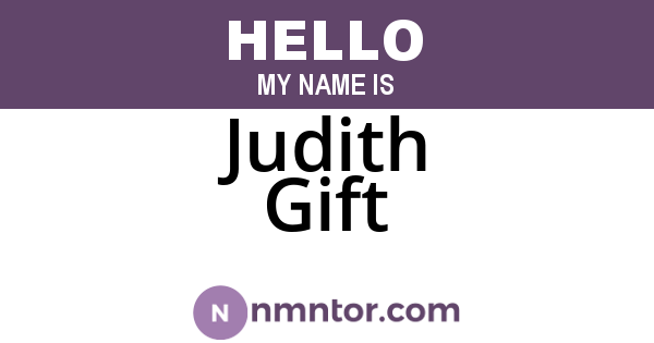 Judith Gift