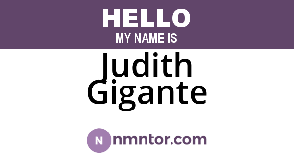 Judith Gigante