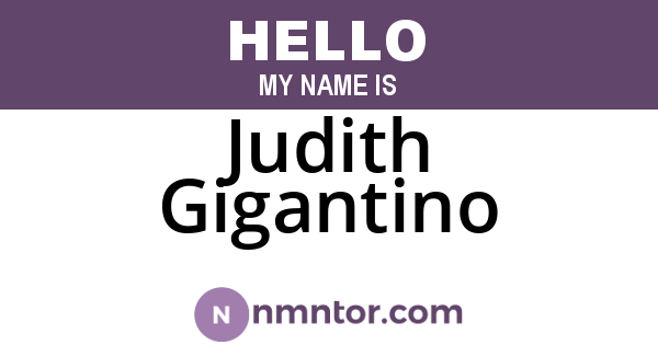 Judith Gigantino