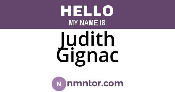 Judith Gignac