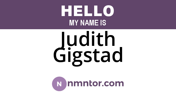 Judith Gigstad