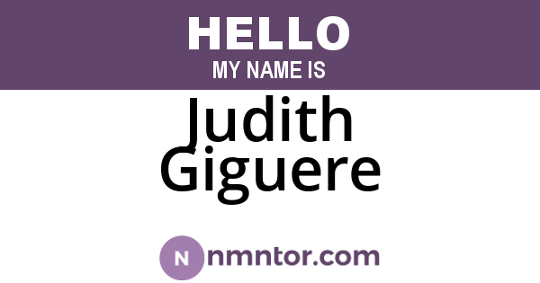 Judith Giguere