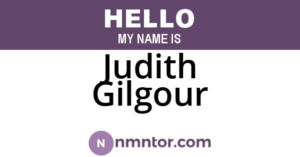 Judith Gilgour