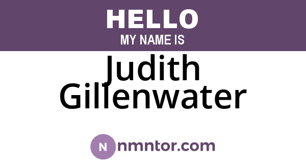 Judith Gillenwater