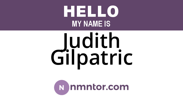 Judith Gilpatric