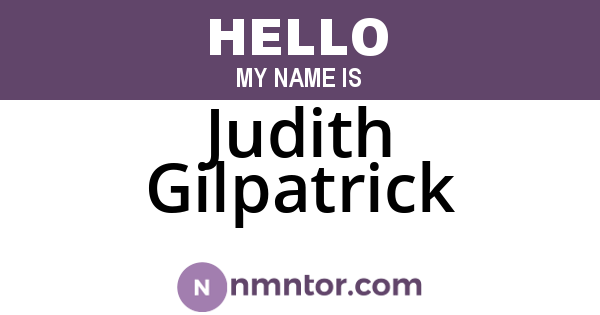 Judith Gilpatrick