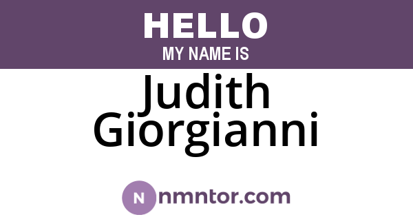 Judith Giorgianni