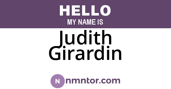 Judith Girardin