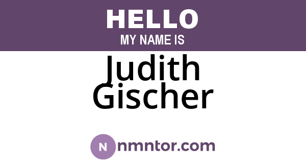 Judith Gischer